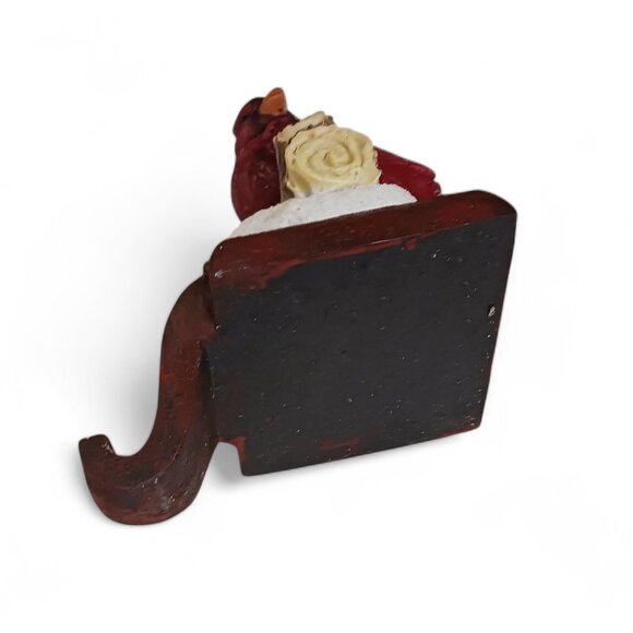 Cardinal Perched on a Log Christmas Stocking Hanger Festive Holiday Decoration A - Picture 4 of 7